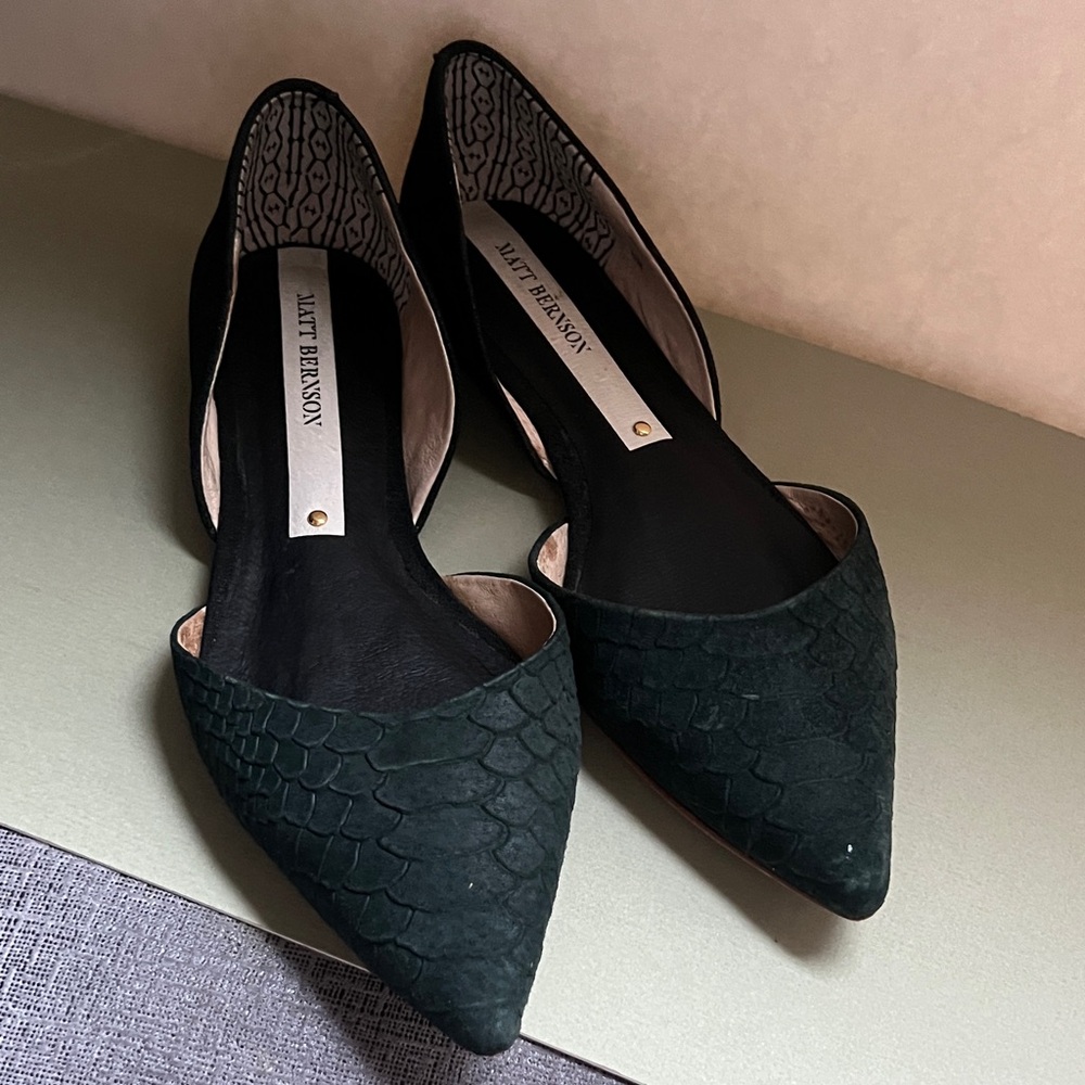 Matt Bernson Women's Dark Green Flats